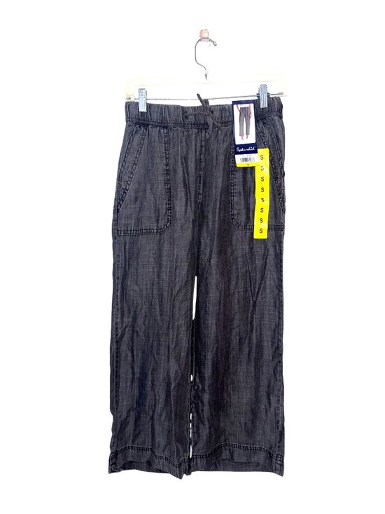 Splendid Pants - Splendid Womens Black Capri Pants Size S 100% Lyocell Elastic Waistband & Pocket